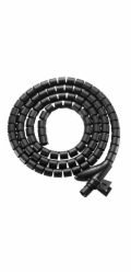EVOLVEO CableHold, organizér kabelů, 2,5 m x 2 cm, samosvorný, černý