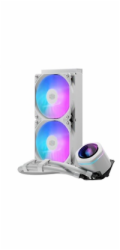 Cooler Master vodní chladič MasterLiquid Core Nex Digital 240 White ARGB, 2x 120mm, ARGB, LGA1851, AM5, Bílá