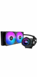 Cooler Master vodní chladič MasterLiquid Core Nex Digital 240 Black ARGB, 2x 120mm, ARGB, LGA1851, AM5, Černá