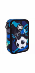COOLPACK Penál F066967, 20 cm x 13 cm, modrý/černý/zelený