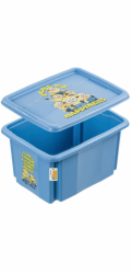 KEEEPER Úložný box s víkem, 15 l, modrý, 38 x 29,5 x 29,5 cm