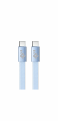 TB Kabel USB C - USB C, 1 m, plochý, modrý