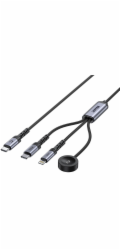 UNITEK USB-C CABLE 3IN1 USB-C + LIGHTNING + AW 1,2