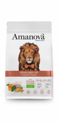 AMANOVA Adult Cat Sterilised Exquisite Chicken - suché krmivo pro kočky - 1,5kg