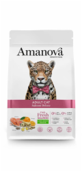 AMANOVA Adult Cat Salmon Deluxe - suché krmivo pro kočky - 1,5kg