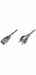 PREMIUMCORD Kabel napájecí 230V/10A, rovná vidlice,  2m