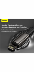 Baseus Datový kabel Tungsten Gold PD 20W 2m USB-C/Lightning černý