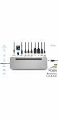 i-tec USB-C Metal Ergonomic 4K 3x Display Docking Station, PD 100W + i-tec Universal Charger 100W (bundle)