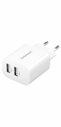 Intenso Power Adapter W24AA  2x USB-A 24W              white
