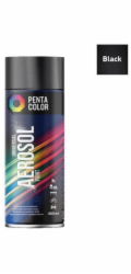 Aerosolová barva Pentacolor černá lesklá R9005 400ml