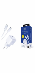 3mk síťová nabíječka Hyper Charger PD 25W + kabel USB-C
