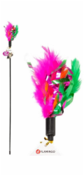 Hračka pro kočky Flamingo FEATHERSTICK, různé barvy