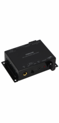 Fonestar Nástěnný stereo zesilovač Class D 2×15 W/4ohm, Mic + AUX, ocelové pouzdro, 12 V DC adaptér
