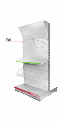 Tyč Racks H20 950x20x30x2.0 mm, na těžké nářadí *M*, šedá