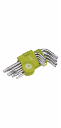 L-klíče TORX krátké, sada 9ks, T 10-15-20-25-27-30-40-45-50 EXTOL-CRAFT
