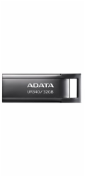 A-Data ADATA Flash Disk 32GB UR340, USB 3.2 Dash Drive, kov lesklá černá AROY-UR340-32GBK
