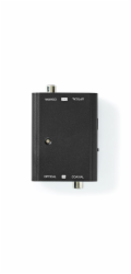 Nedis ACON2507BK - 2cestný | Vstupní konektor: 1x S / PDIF (RCA) Zásuvka / 1x TosLink Zásuvka | Výstupní konektor: 1x S / 