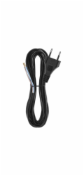Kabel flexo 2 x 0,75mm, černá, 3m plochá, bal.  S19273