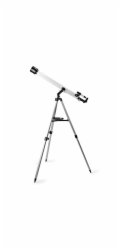 NEDIS teleskop SCTE5060WT/ clona 50 mm/ ohnisková vzdálenost 600 mm/ hledáček 5 x 24/ výška 125 cm/ Tripod/ bílo-černý