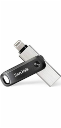SanDisk iXpand USB paměť 64 GB USB Type-A / Lightning 3.2 Gen 2 (3.1 Gen 2) Černá, Stříbrná