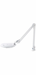 NEDIS zvětšovací stolní LED lampa/ čočka 3 dioptrie/ spotřeba 9 W/ teplota 6500 K/ světelný tok 720 lm/ bílá