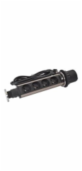 Legrand - Incara™ Tower 60 - Výsuvný zásuvkový blok 4x2P+T, kabel 2m