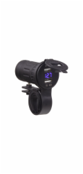 Nabíječka USB STU 34705 s voltmetrem na motocykl
