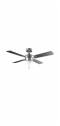 Ventilátor Cecotec, 5840 EnergySilence Aero 5350 Black Design, stropní, průměr 132 cm, 3 lopatky, LED žárovka, 6 rychlostí, časovač, 30 W