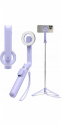 Selfie tyč Spigen Spigen MagSafe Tripod Selfie Stick, levandule