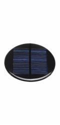 Solární panel mini 5V/110mA, polykrystalický, průměr 90mm