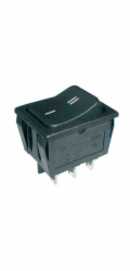 Přepínač kolébkový   2pol./6pin  ON-ON 250V/15A černý