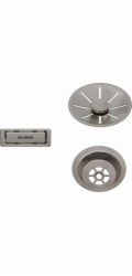 Odtoková sada InFino s přepadem C-overflow, satin platinum
