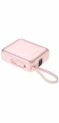 Swissten Powerbanka Swissten SPACE Powerbanka Univerzální externí baterie USB-C / Lightning / 10000 mAh růžová