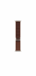 Apple Vínový alpský řemínek pro pouzdro 49 mm - velikost L - povrchová úprava z přírodního titanu