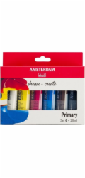 Sada akrylových barev Primary 6x20ml