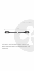 Club3D Kabel USB-C, 60W, 9m, 8k60Hz, 20Gbps, černá