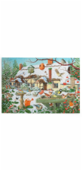 HOP Puzzle Zimní krmení ptáčků 500 velkých dílků