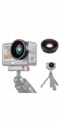 Puluz Širokoúhlý objektiv s boostem zorného pole 185° pro DJI Osmo Action 6 / HD sklo / Pu1103