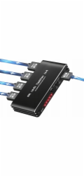 Pawonik ROZDĚLOVAČ HDMI 2.1 1x4 ROZDĚLOVAČ ULTRAHD HDCP 2.3 8K60HZ 4K 120HZ - 4 TV jedna velikost