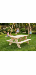 Zahradní set lavice se stolem pro děti 120x80cm masiv smrk