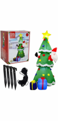 Christmas decoration Vánoční dekorace Vánoční dekorace Nafukovací vánoční stromeček, samonafukovací, venkovní, 183 cm LED