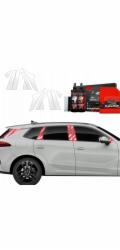 GrizzGlass Ochranná fólie na sloupky BodyShield pro Cupra Terramar (2024-2025) [12v1]