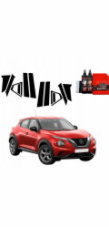 GrizzGlass černá fólie na sloupky karoserie pro Nissan Juke Facelift (2024-2025) [10v1] (GRZ17058)