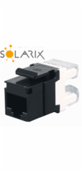 Solarix Keystone c5e UTP RJ45, černý, zařezávací
