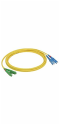Patchcord FO duplex E2000/APC-SC/UPC 9/125um SM 2m, OS2