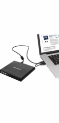 Verbatim 98938 VERBATIM CD/DVD vypalovačka/ externí/ USB 2.0/ SW Nero Burning Essentials/ podpora M-DISC/ Slimline/ černá