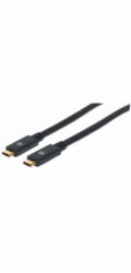 Manhattan USB-C kabel, USB 3.1, Gen 1, USB-C Male na USB-C Male, 5 Gbps, 2m, černá