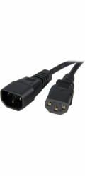 StarTech 1M C14 - C13 napájecí kabel, černý (PXT1001M)