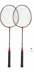 Spokey BADMNSET1 Sada na badminton - 2 x raketa, košíček, obal