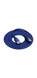 Akyga AK-USB-43 USB 2.0, USB A vidlice, USB C vidlice, niklovaný, 2m, modrý Akyga kabel USB A / USB type C 2m magnetic